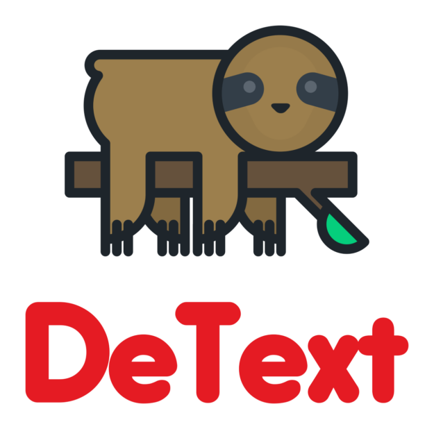 DeText logo