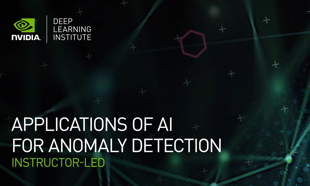 Graphic with black background with DLI anomaly course name