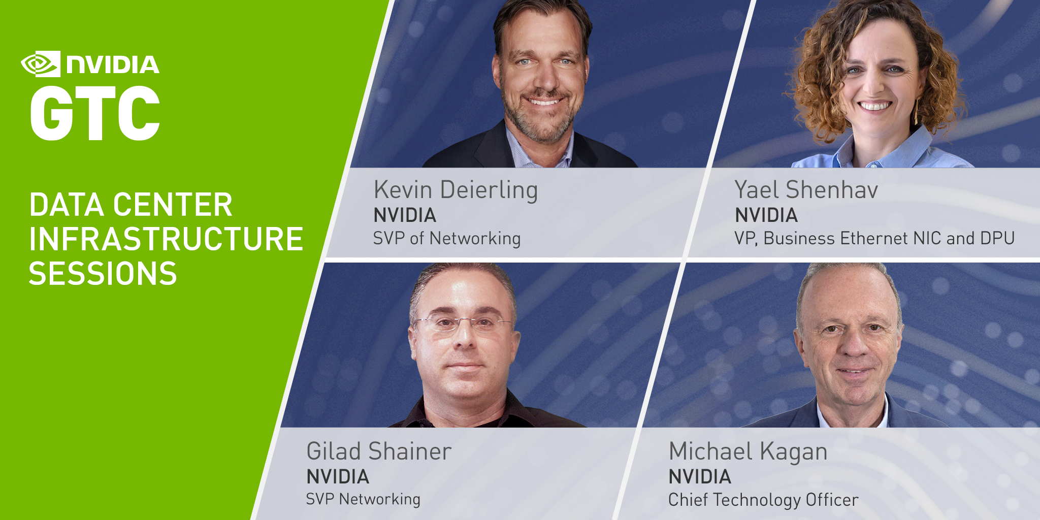 GTC top executives speakers covering data infrastructure.