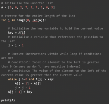 Insertion Sort Explained–A Data Scientists Algorithm Guide | NVIDIA ...