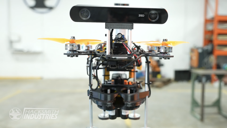 NVIDIA Jetson Nano-powered training drone. Courtesy of Hacksmith Industries