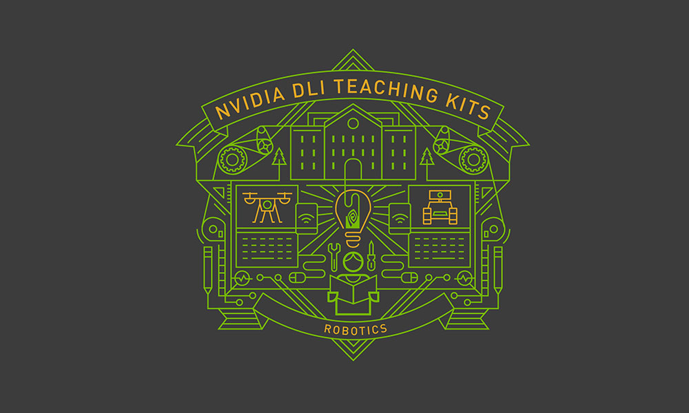 Logo of NVIDIA DLI robotics teaching kit