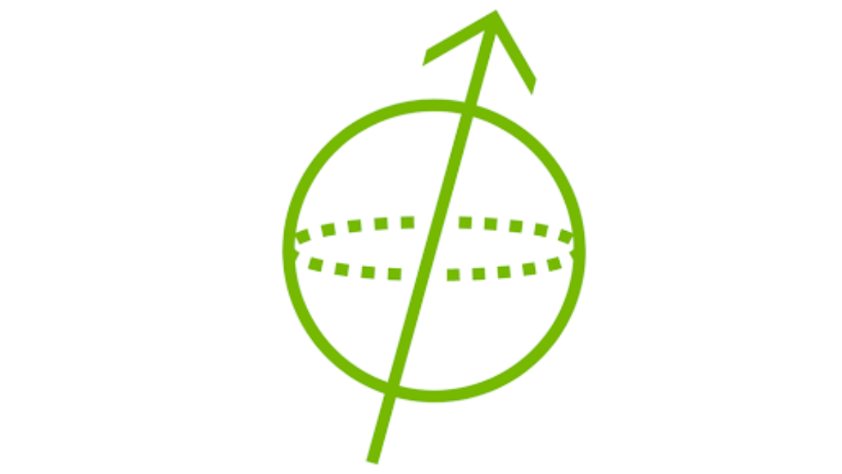 Icon of NVIDIA green circle with an arrow pointing diagonally up right.
