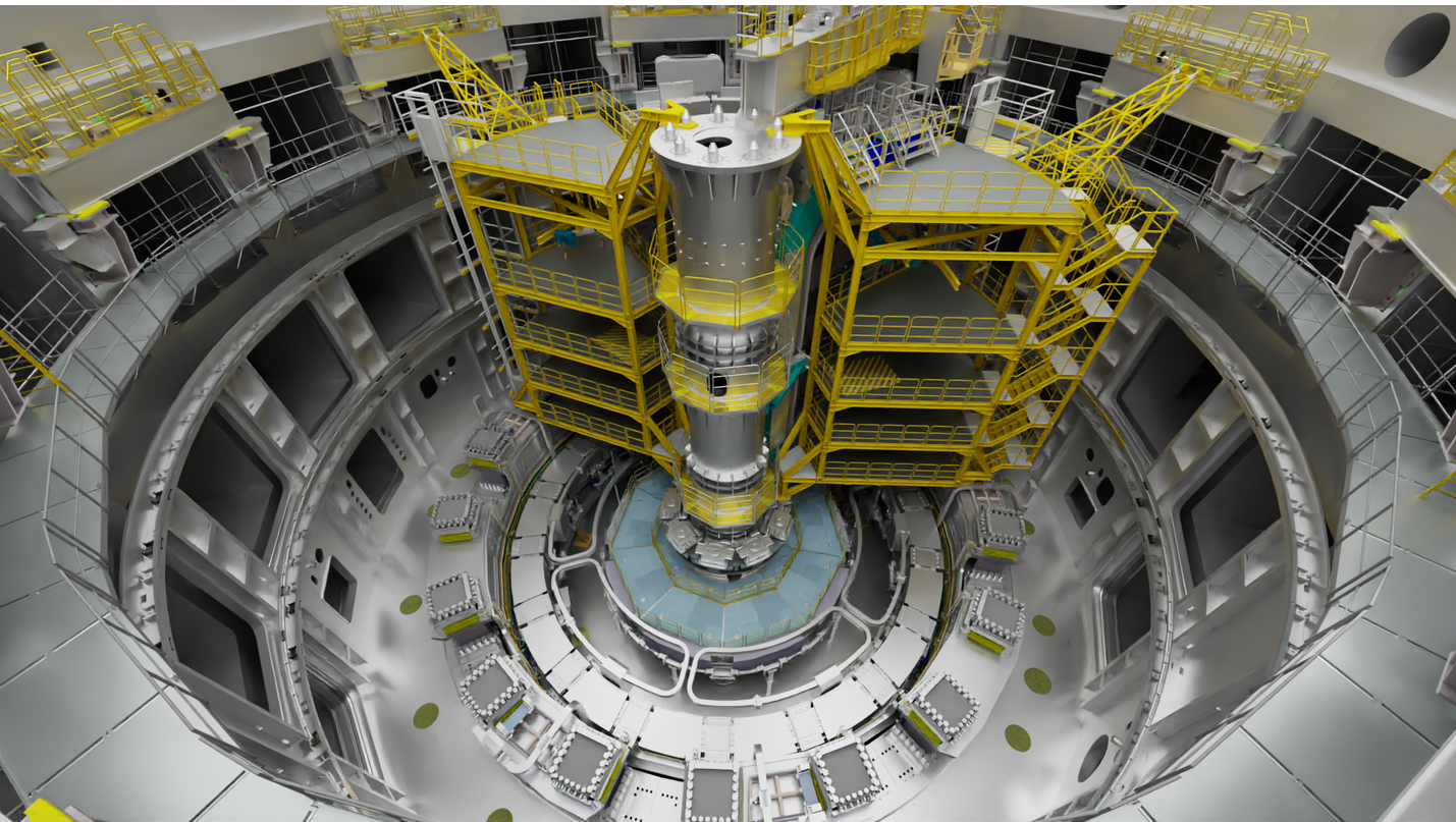 Simulation of ITER Fusion Reactor Model from LumenRT for NVIDIA Omniverse.