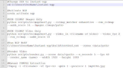 Figure 3- Share your commonly used command prompts in a notepad for ease of use later on.