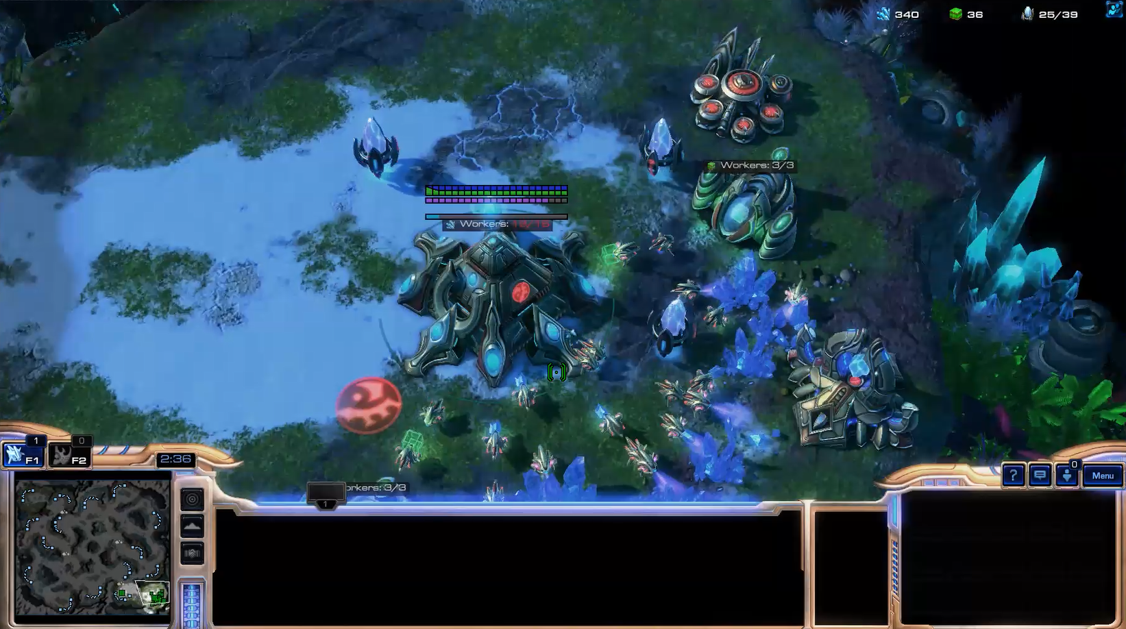 A screenshot of the video game StarCraft II