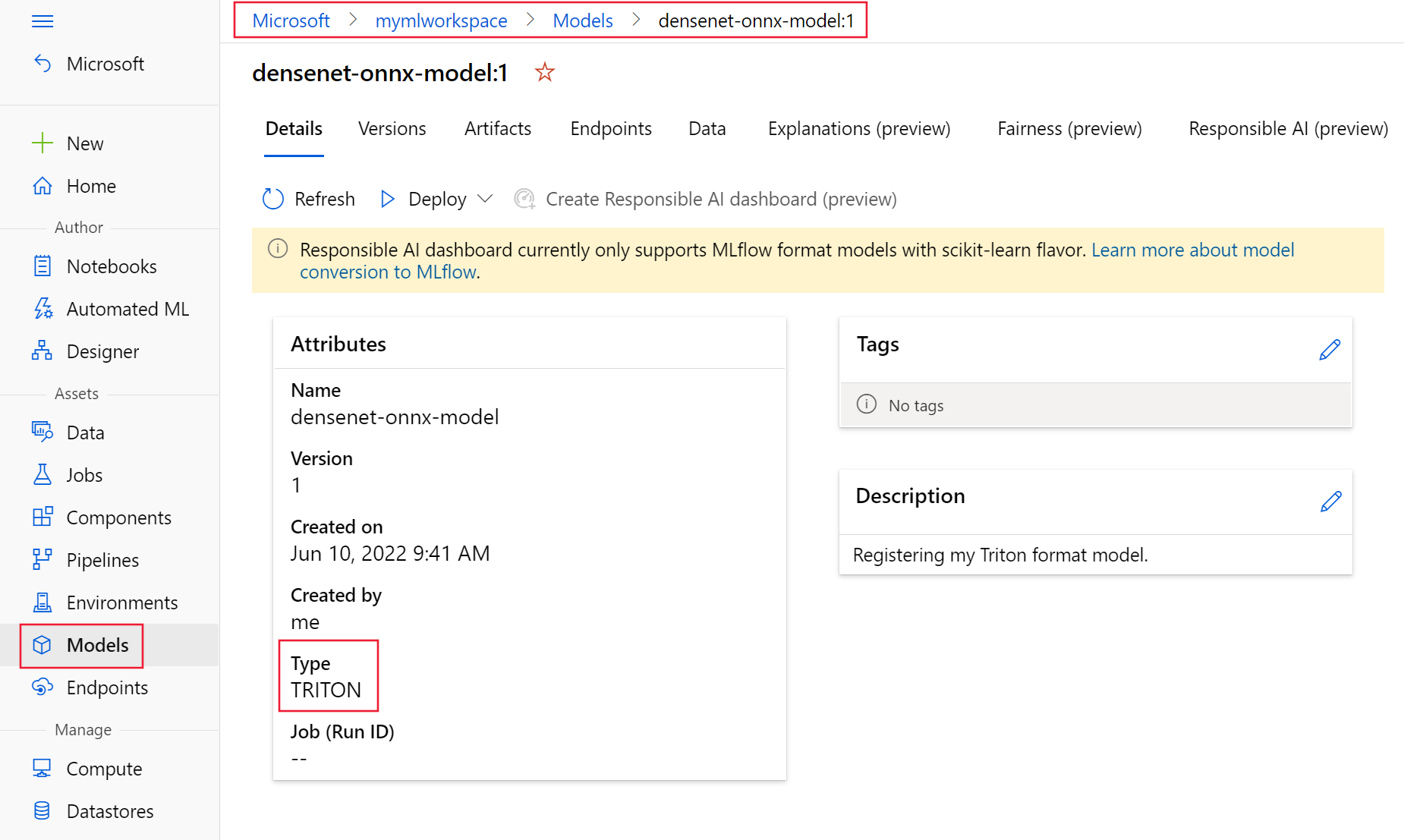 Register and work with models - Azure Machine Learning