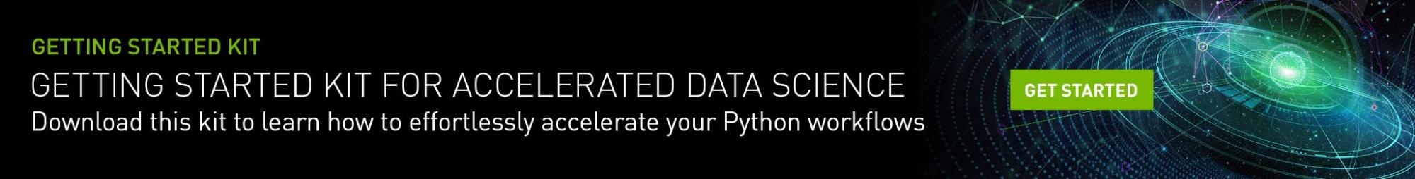 Ad for Getting Started Kit for Accelerated Data Science