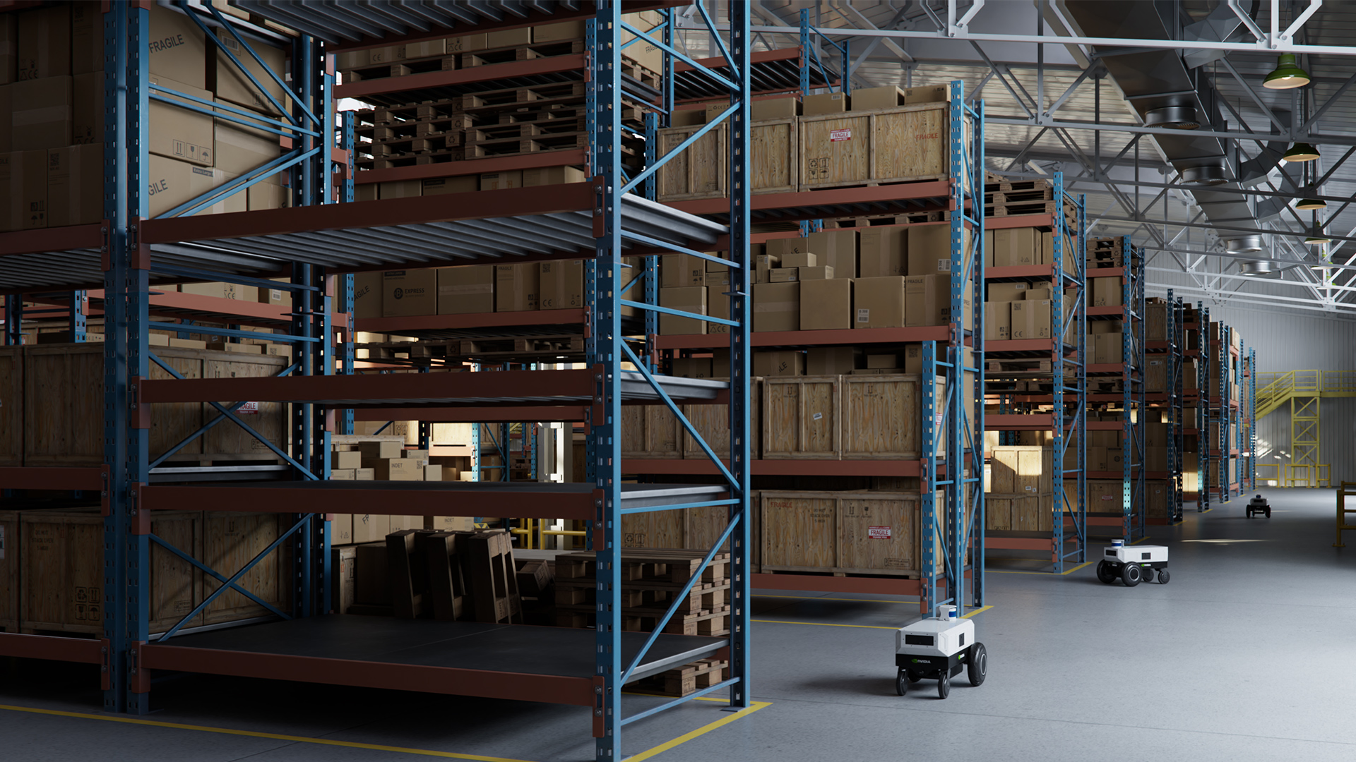 Robots in warehouse
