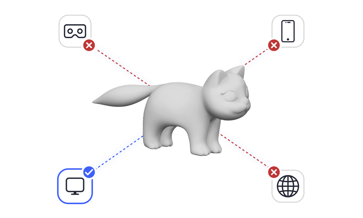 3D Content Interoperability with Topology-Free Modeling