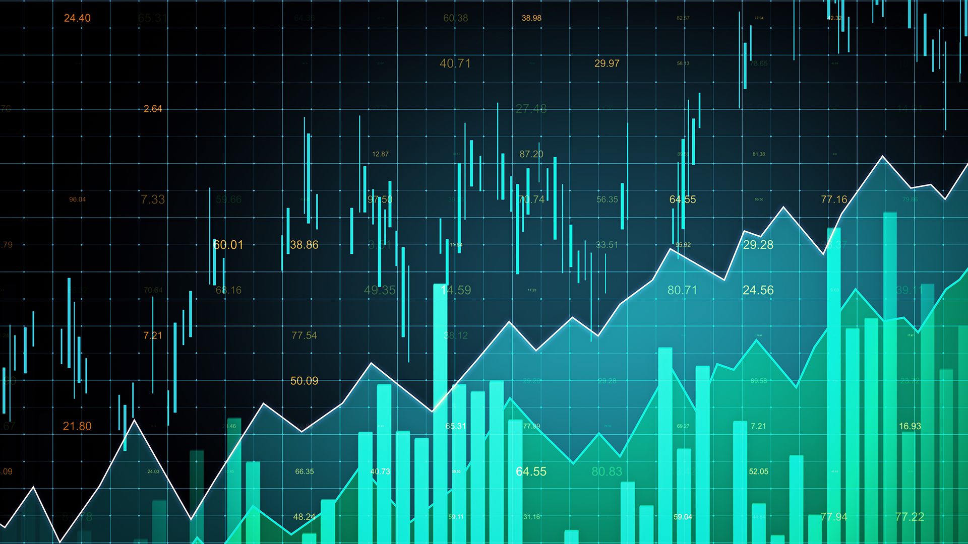 Abstract bar graph