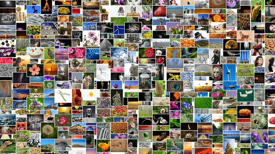 A large layout of various images.