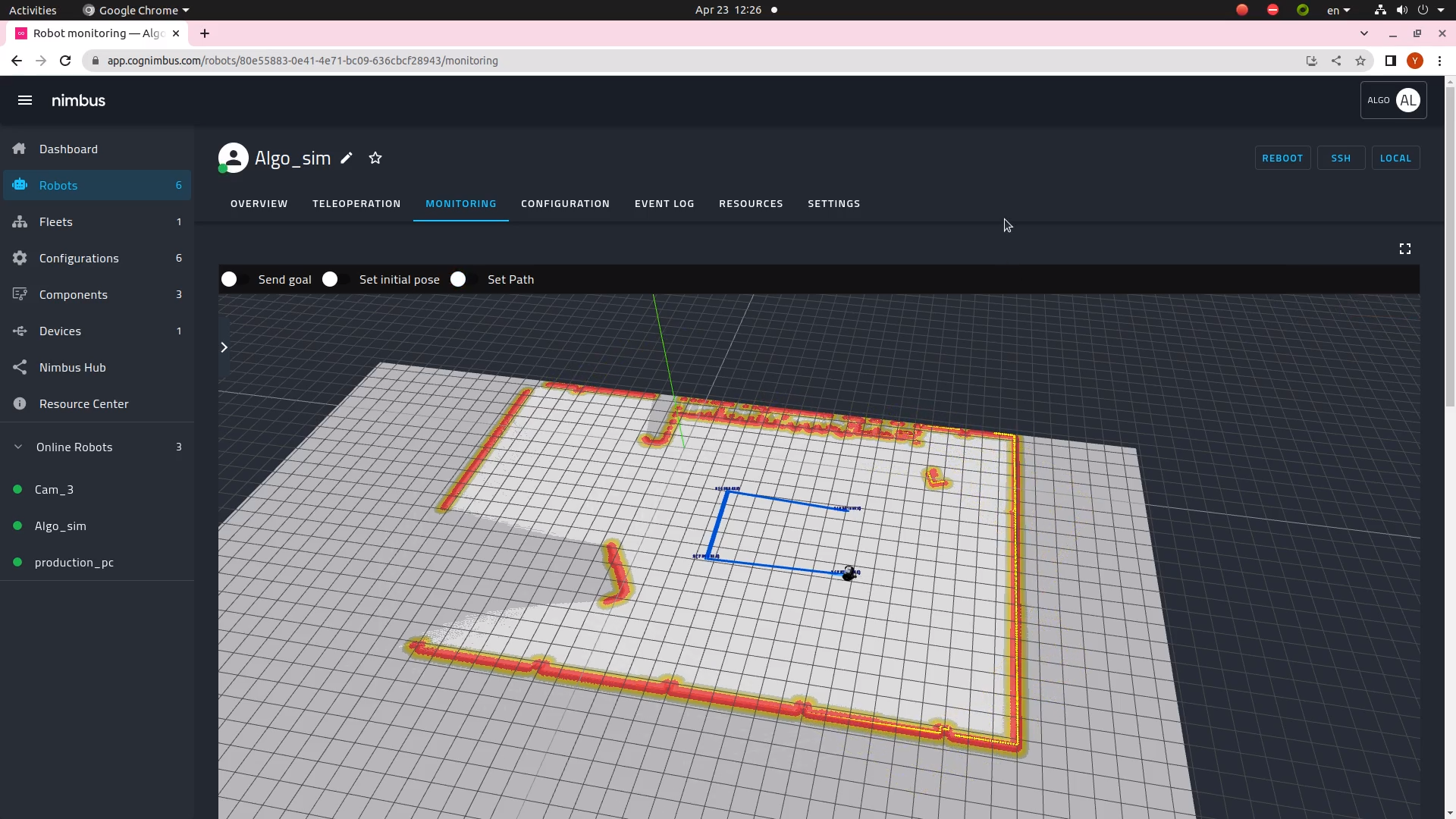  Nimbus map view and autonomy control