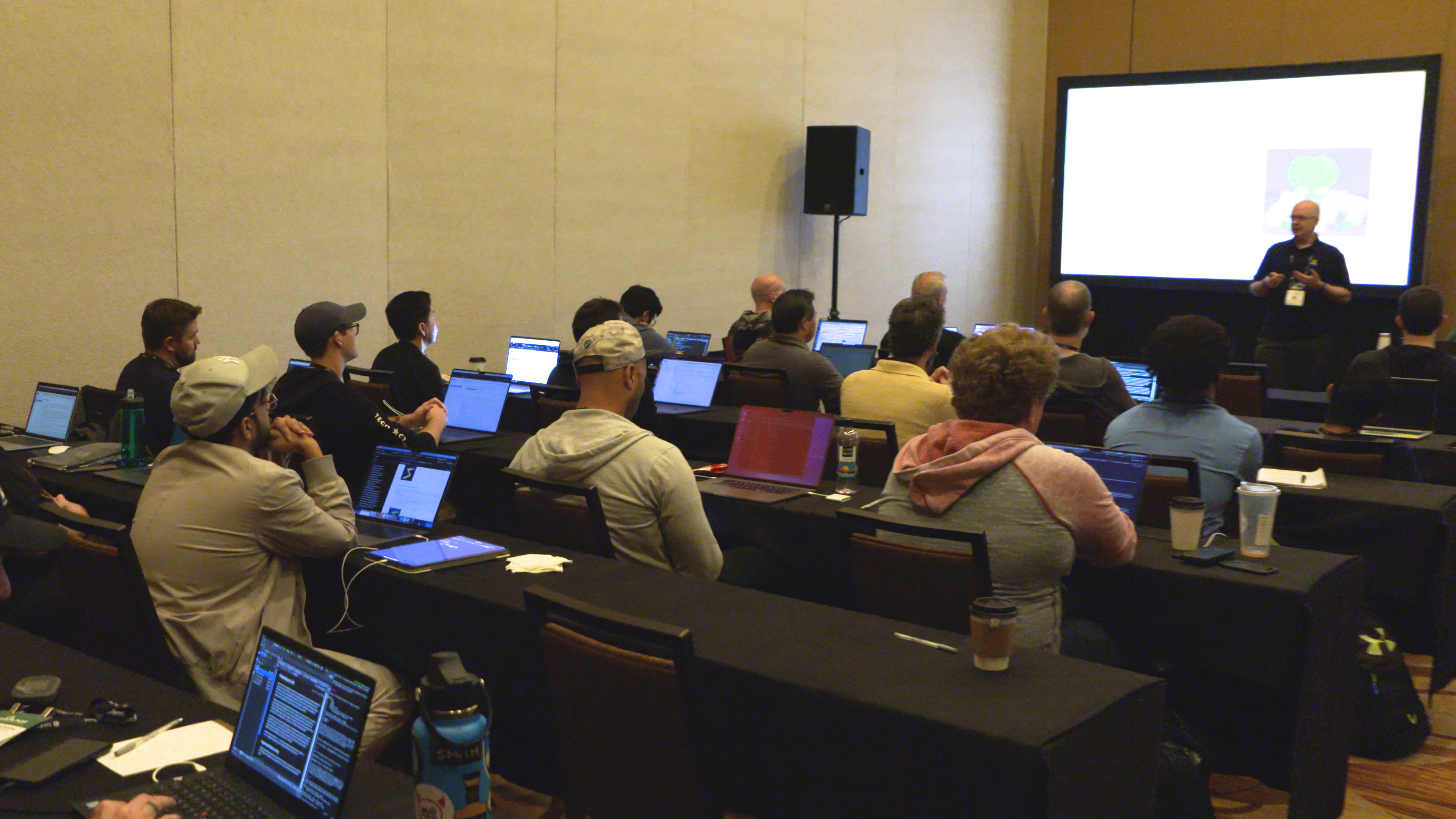 Picture of the ML security training classroom at Black Hat USA