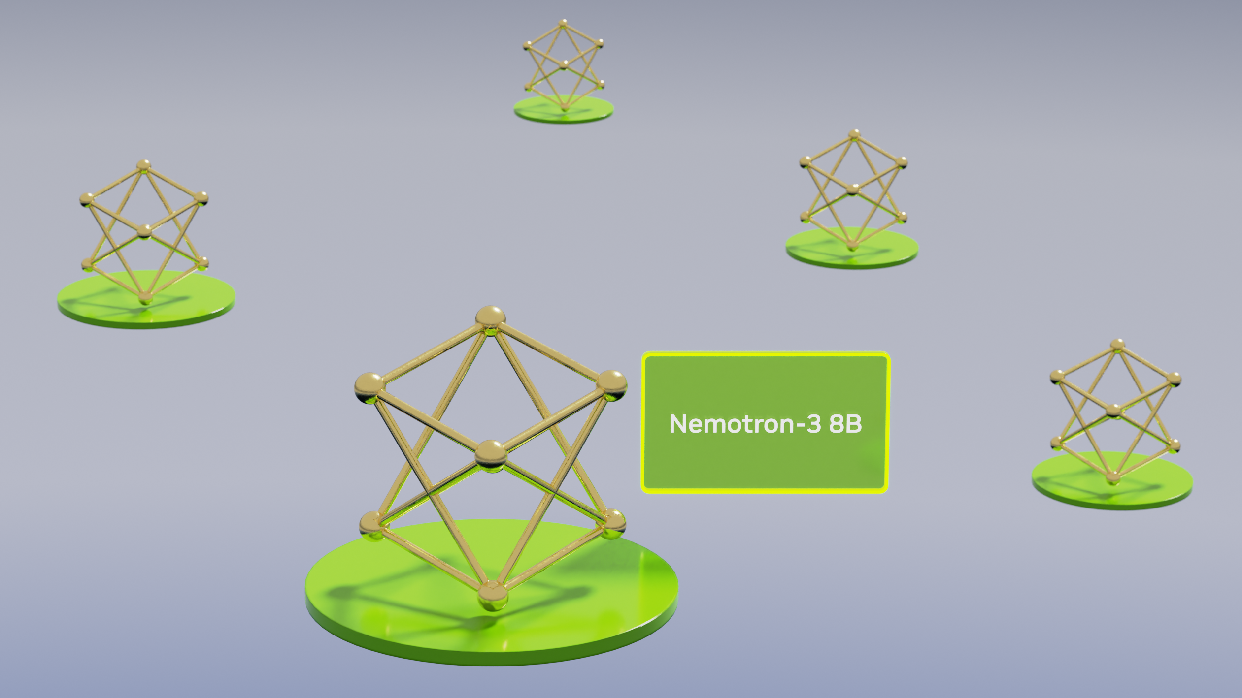 An illustration representing Nemotron-3-8b model family.