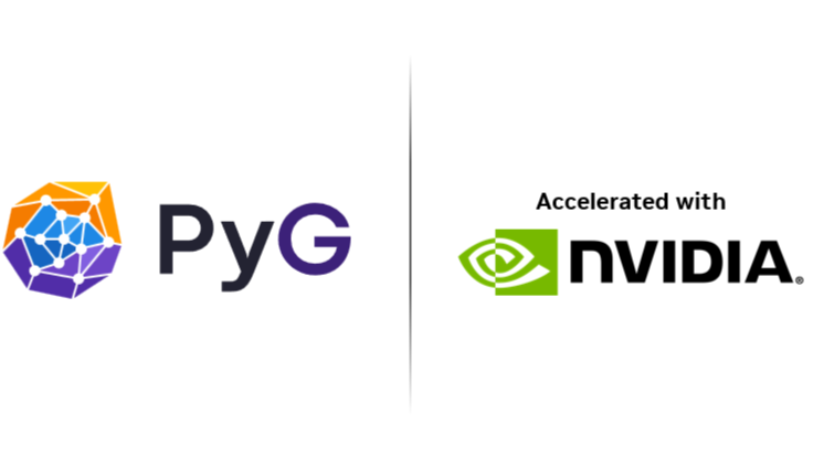 PyG and Accelerated with NVIDIA logos on a white background.