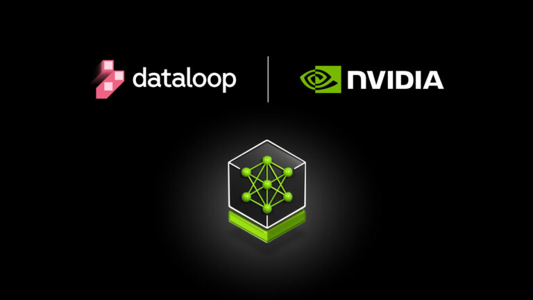 Dataloop and NVIDIA logos on a black background.