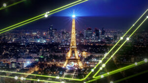 image of the paris skyline