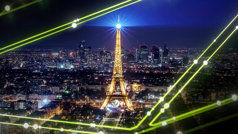 image of the paris skyline
