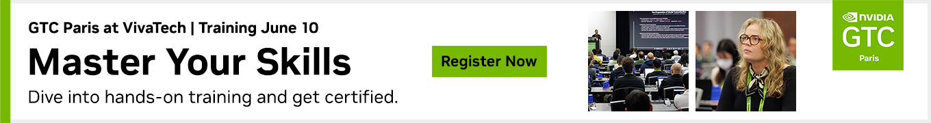 banner promoting Training Workshops at GTC Paris 2025