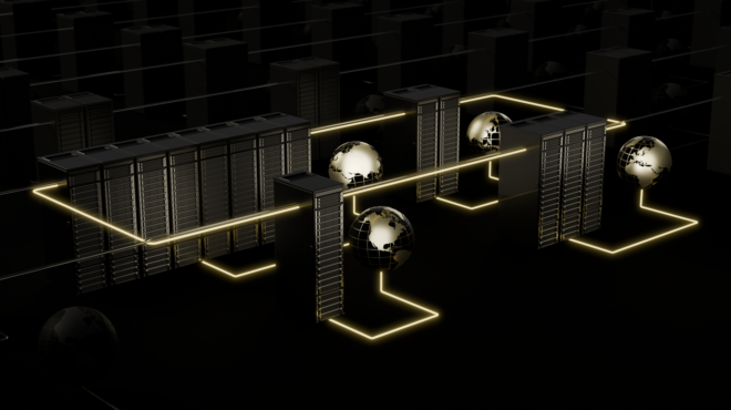 A multi-data center illustration.